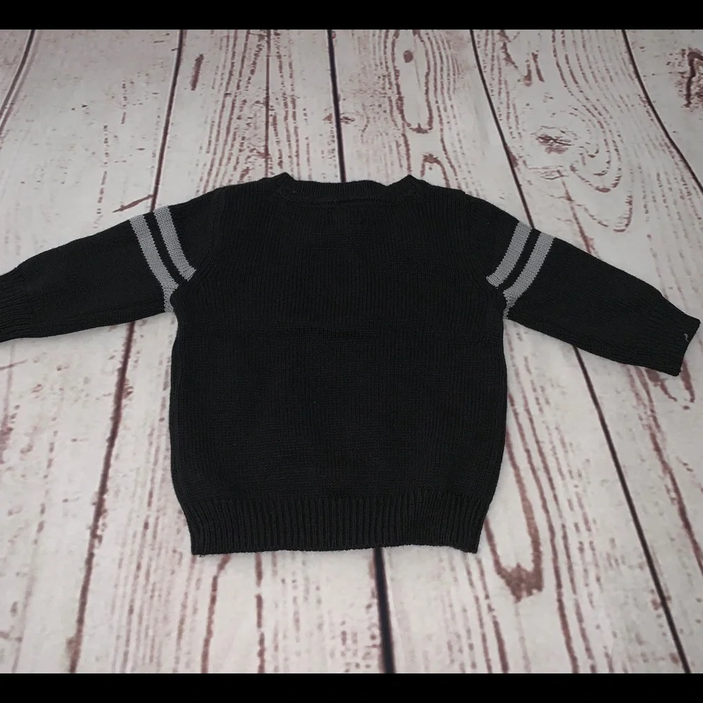 Gymboree sweater - 6-12 months - black/gray